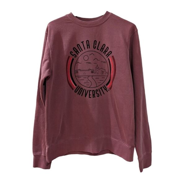 NWT Uscape Apparel Santa Clara Broncos Pigment Dyed Fleece CrewNeck Sweatshirt L - Picture 3 of 6